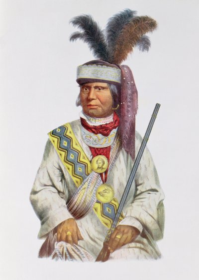 Halpatter-Micco or Billy Bowlegs, a Seminole Chief, illustration from 